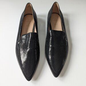NEW Naturalizer 27 edit black pattern pointed loafers size 6 women